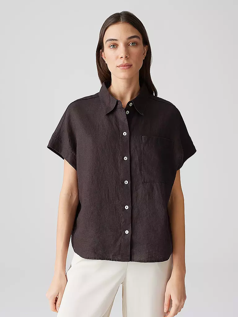 OPUS | Blouse en lin FELISA | braun