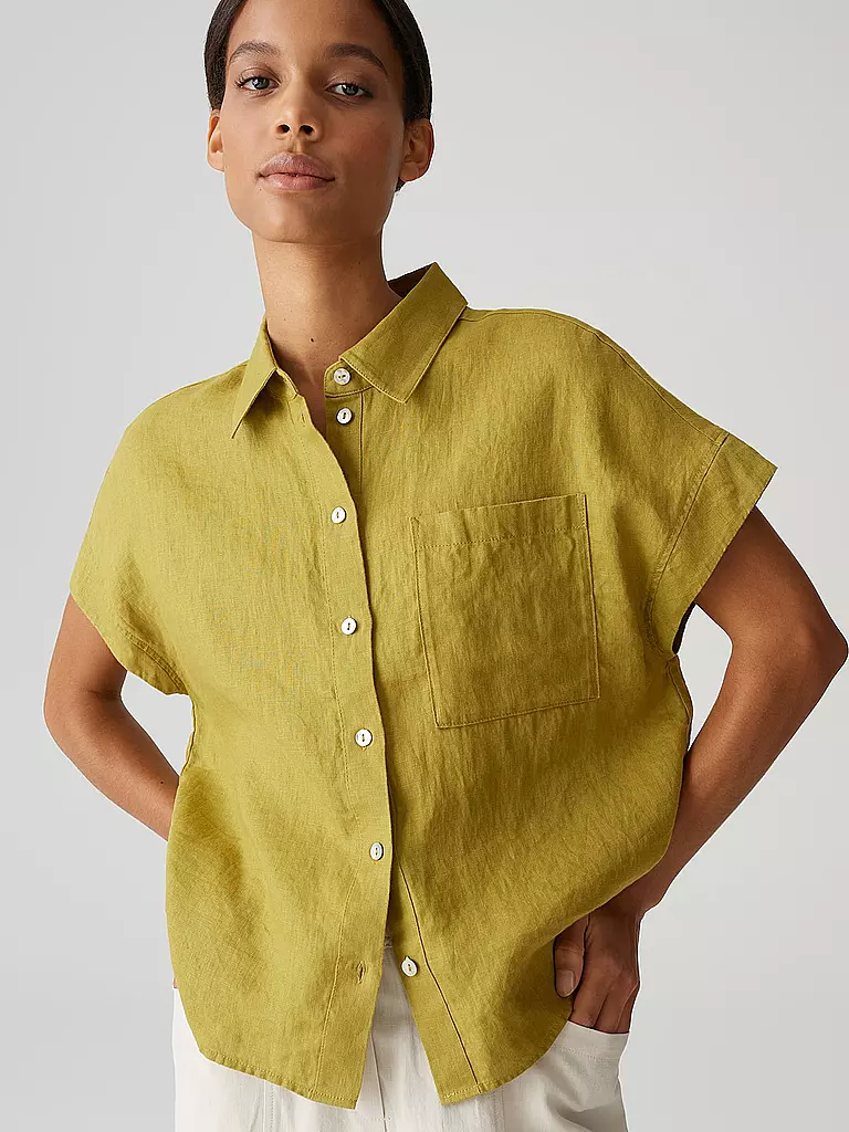 OPUS | Blouse en lin FELISA | senf