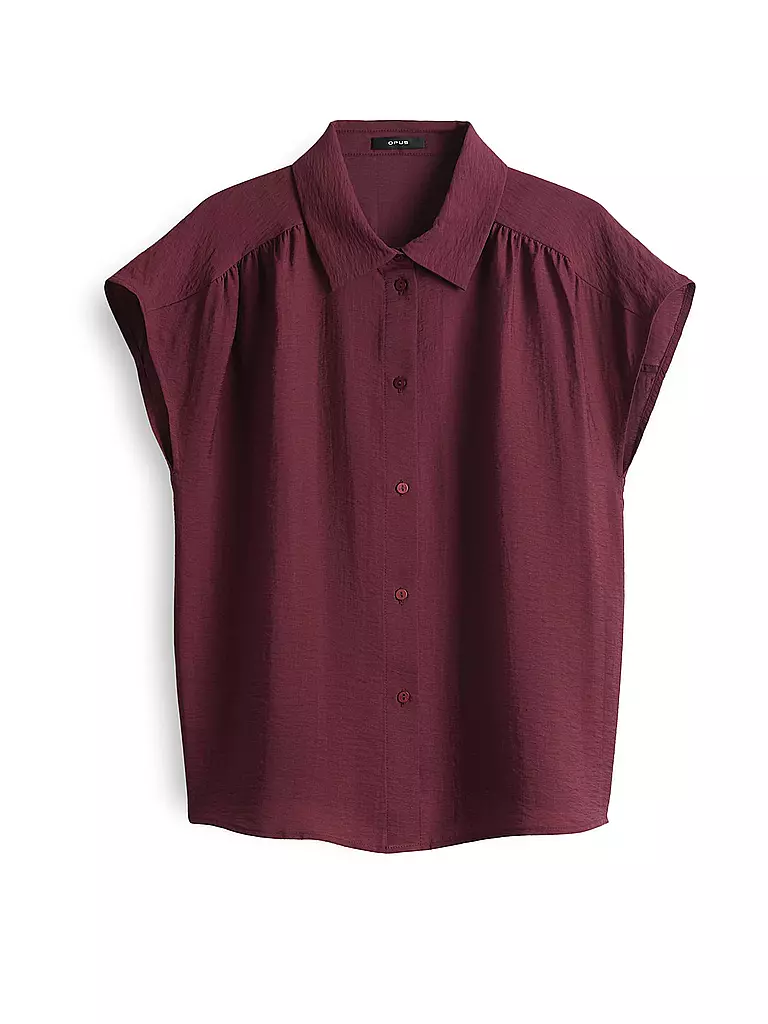 OPUS | Blouse FAIRI | dunkelrot