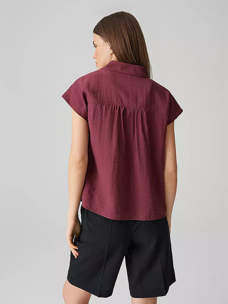 OPUS | Blouse FAIRI | dunkelrot