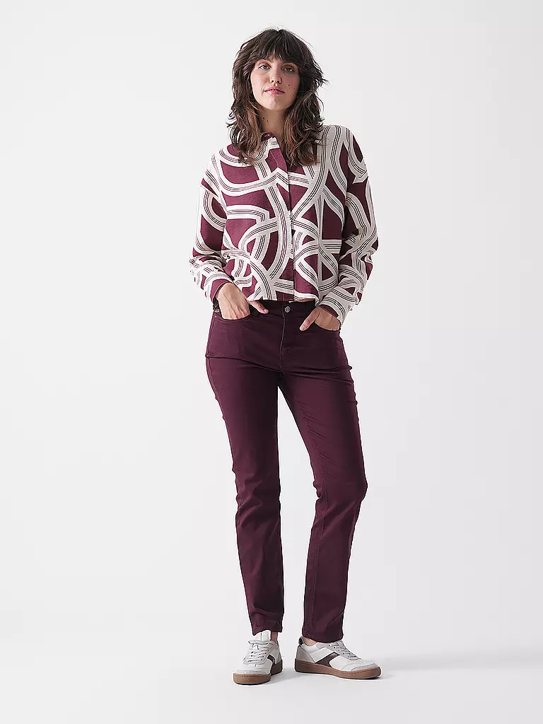 OPUS | Blouse FAMENA LANE | dunkelrot