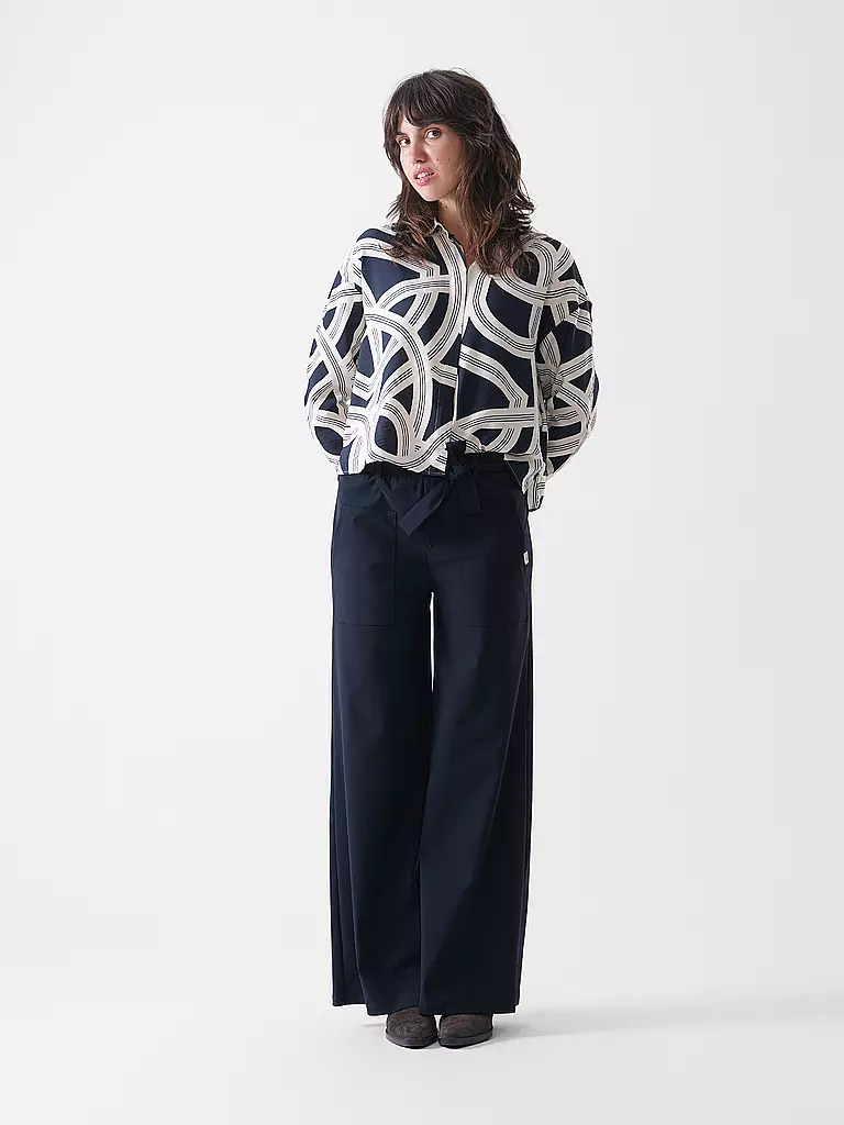 OPUS | Blouse FAMENA LANE | dunkelblau