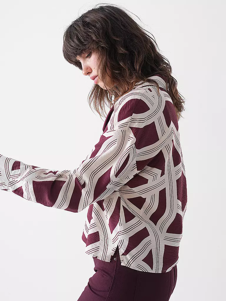 OPUS | Blouse FAMENA LANE | dunkelrot