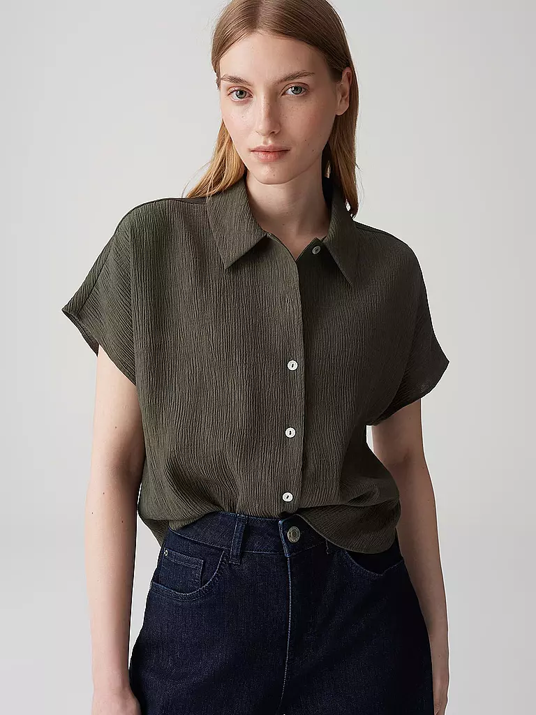 OPUS | Blouse FASINGA | dunkelgrün