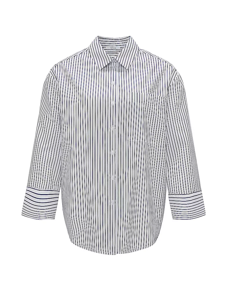 OPUS | Blouse FRILA | Bleu foncé