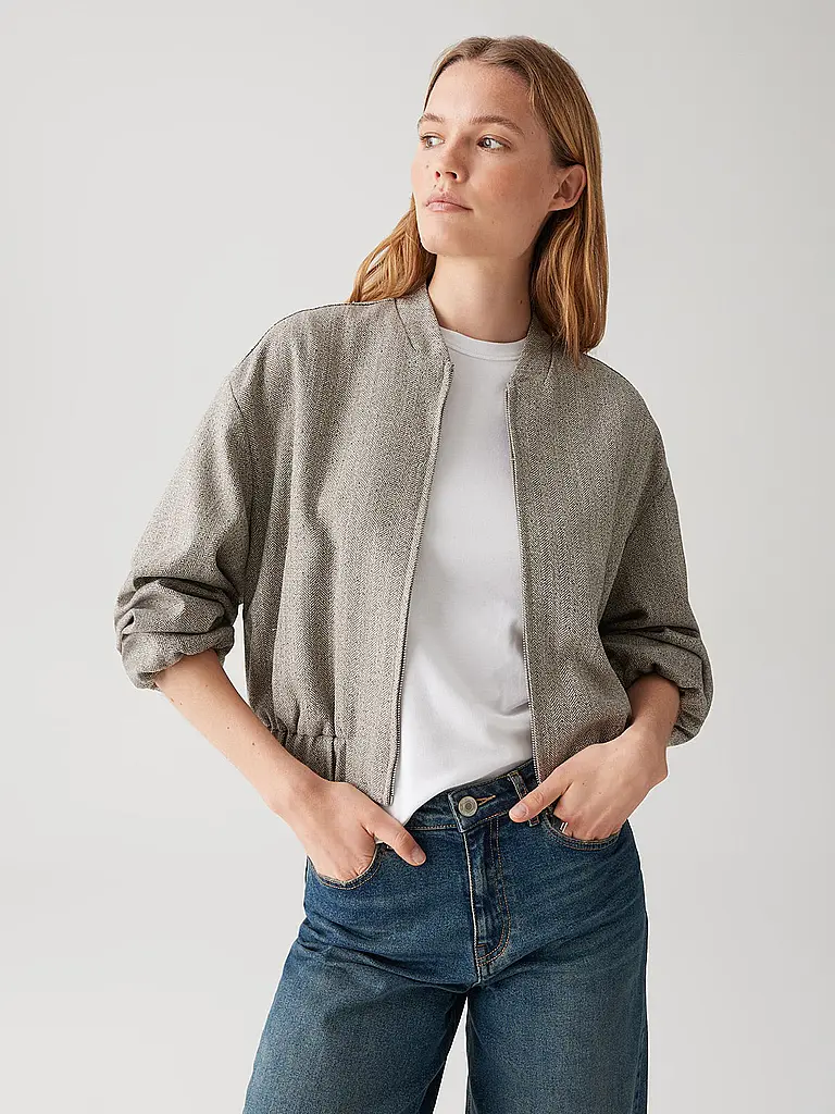 OPUS | Blouson JALEA HERRINGBONE | Beige