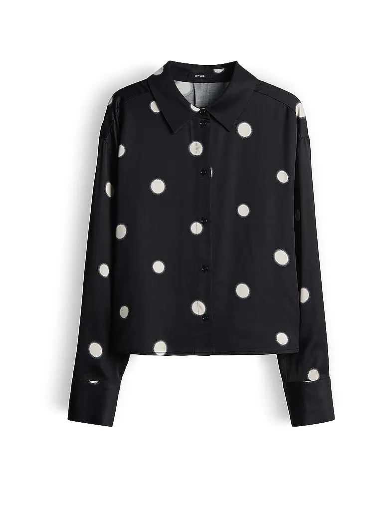 OPUS | Blusenshirt FAMENA DOT | Noir