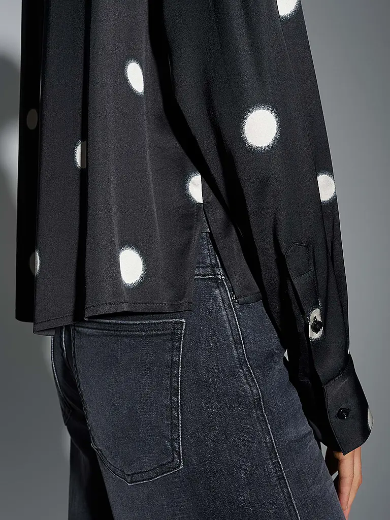 OPUS | Blusenshirt FAMENA DOT | Noir