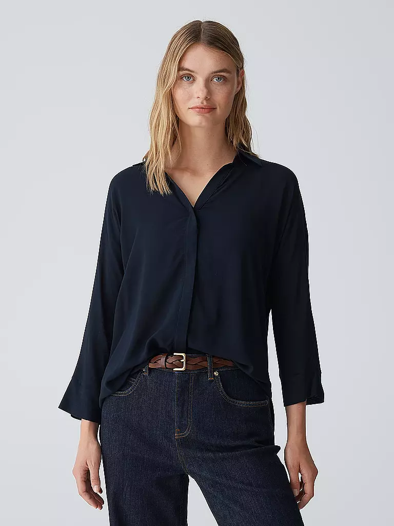 OPUS | Blusenshirt FLAVENA | Bleu foncé