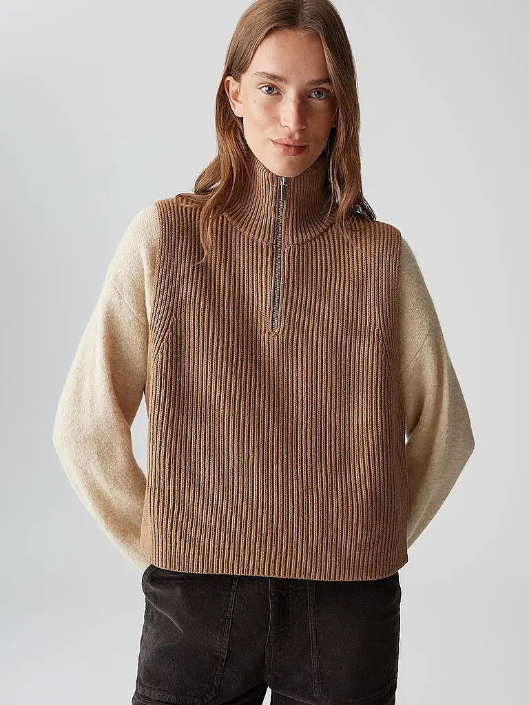 OPUS | Cape - Poncho ABIBO CAPE | Marron clair