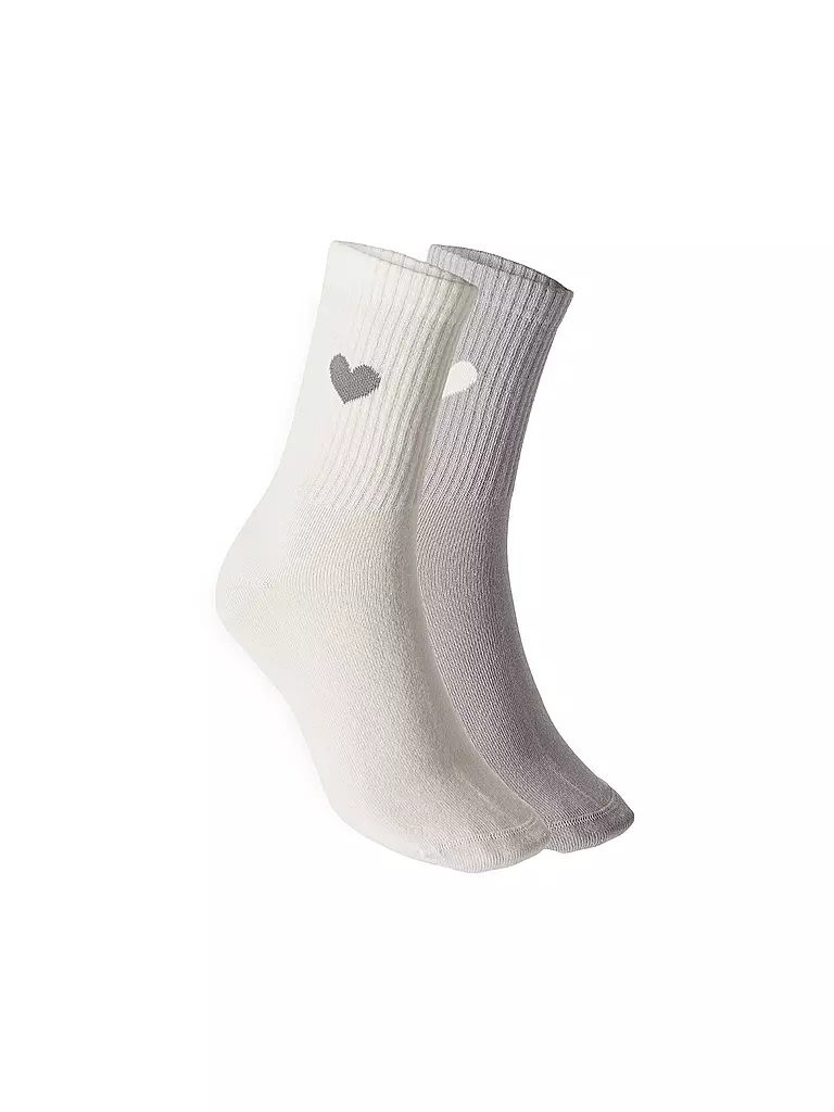 OPUS | Chaussettes YENNIS LOVE, lot de 2, brume vaporeuse chiné | hellgrau