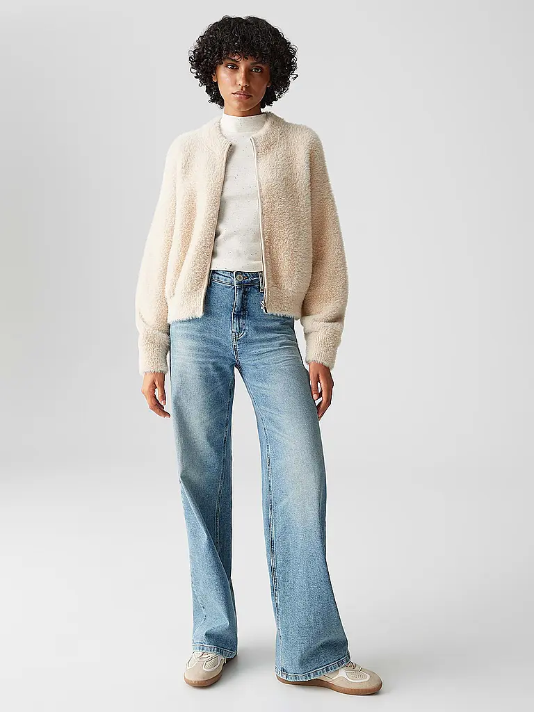 OPUS | Gilet en fausse fourrure DORES | Beige