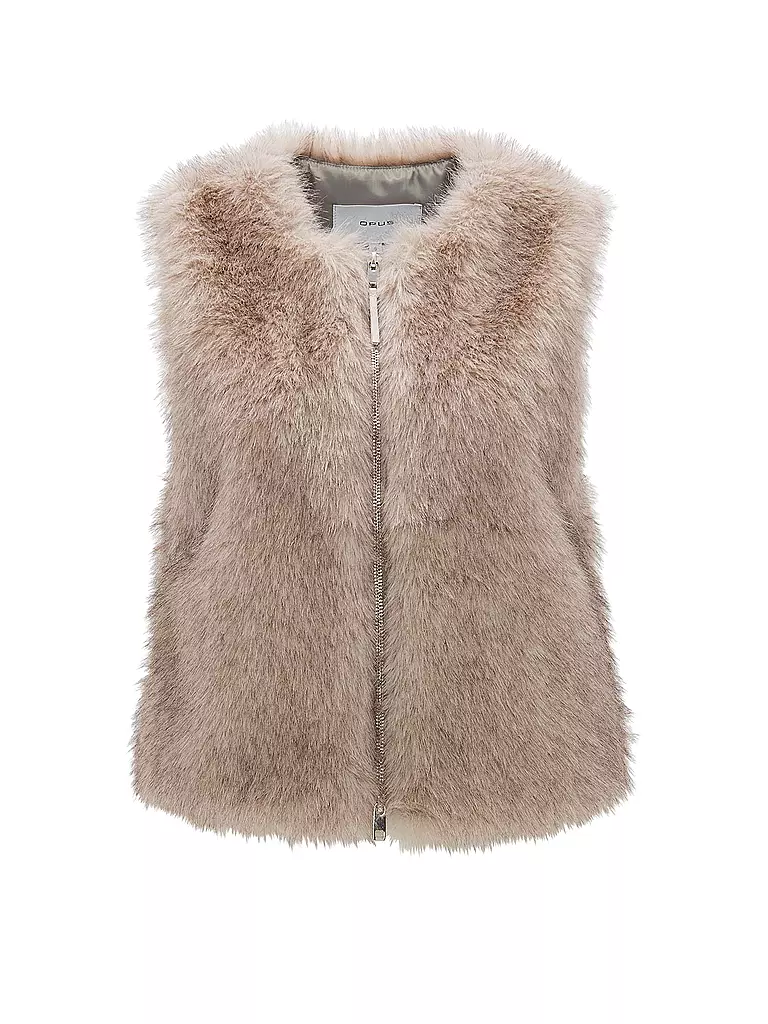OPUS | Gilet en fausse fourrure WONDRIA | Camel