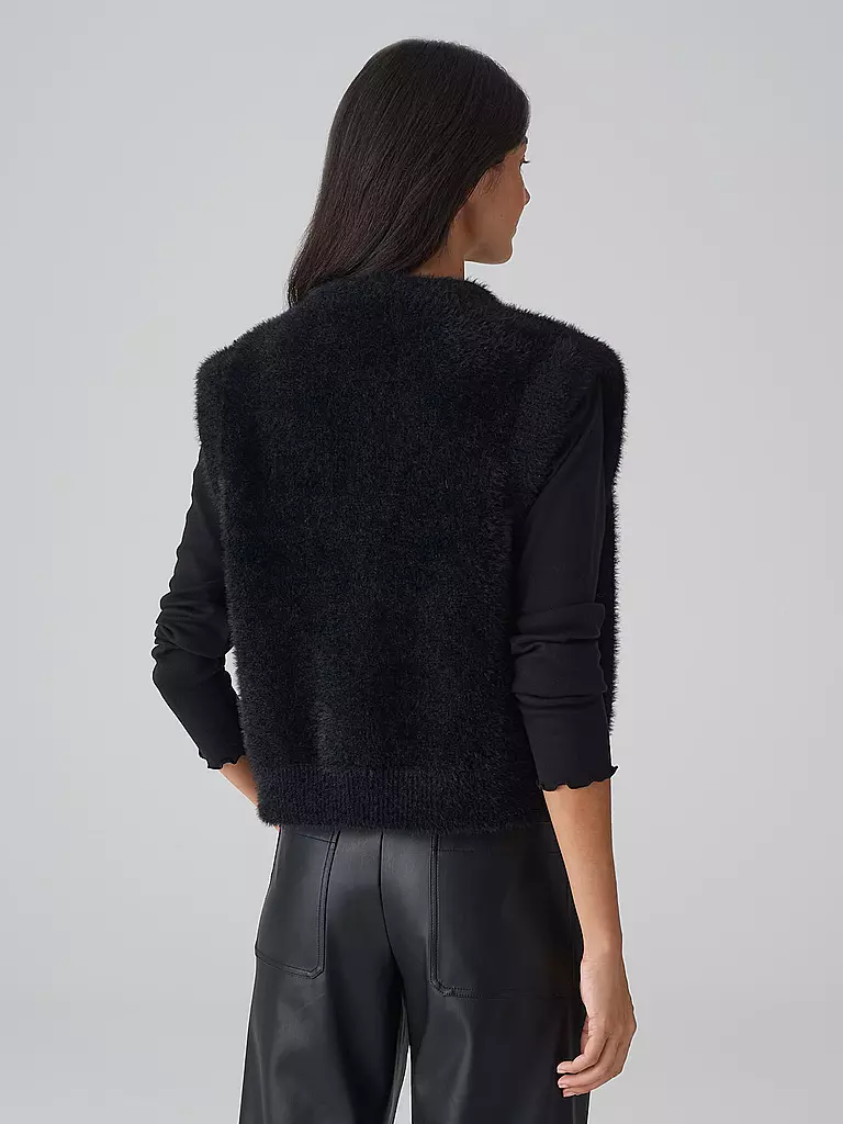 OPUS | Gilet in Felloptik DESTO | Noir
