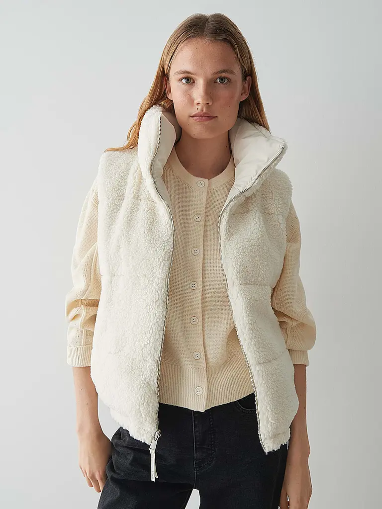 OPUS | Gilet matelassé réversible WENDARA | creme