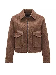 OPUS | Jacke in Felloptik HOLMA | Marron