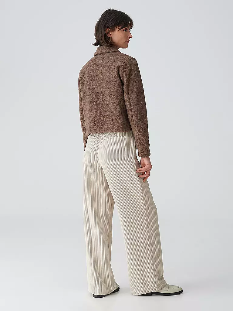 OPUS | Jacke in Felloptik HOLMA | Marron