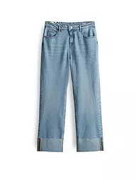 OPUS | Jeans 7/8 LANI TURN UP | Bleu