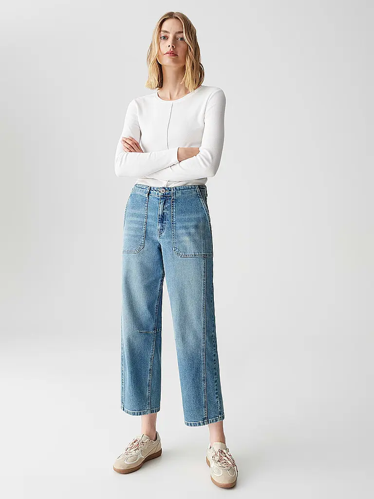 OPUS | Jeans Boyfriend Fit LOLAH CARGO | Bleu