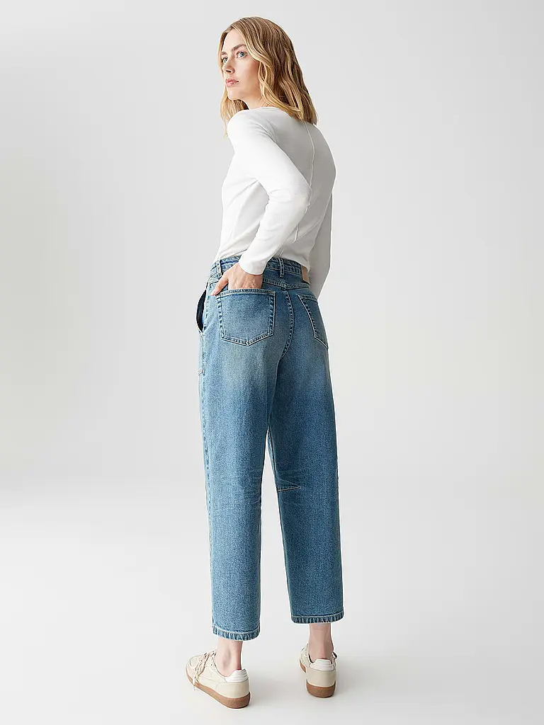 OPUS | Jeans Coupe Boyfriend LOLAH CARGO | Bleu