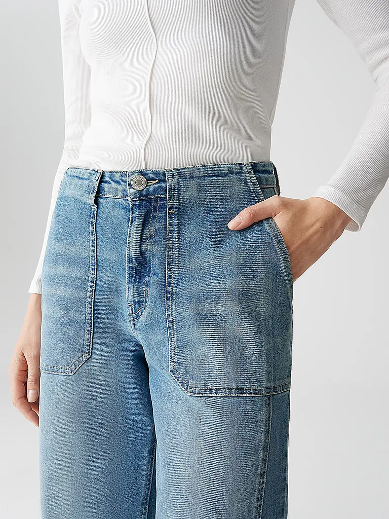 OPUS | Jeans Coupe Boyfriend LOLAH CARGO | Bleu