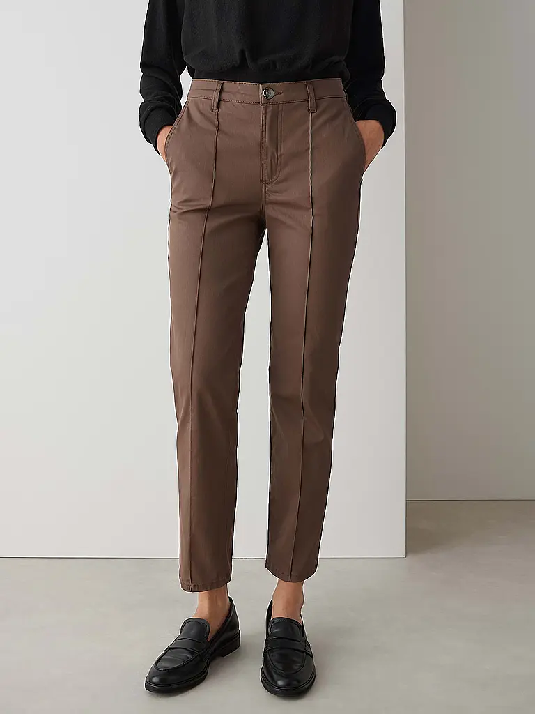 OPUS | Jeans coupe droite EBBI FLARED | Marron
