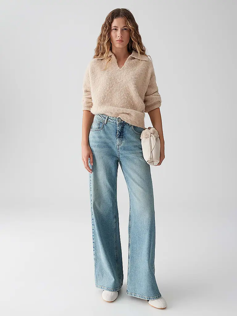 OPUS | Jeans Coupe Droite MINAH PALAZZO URBAN | Bleu clair