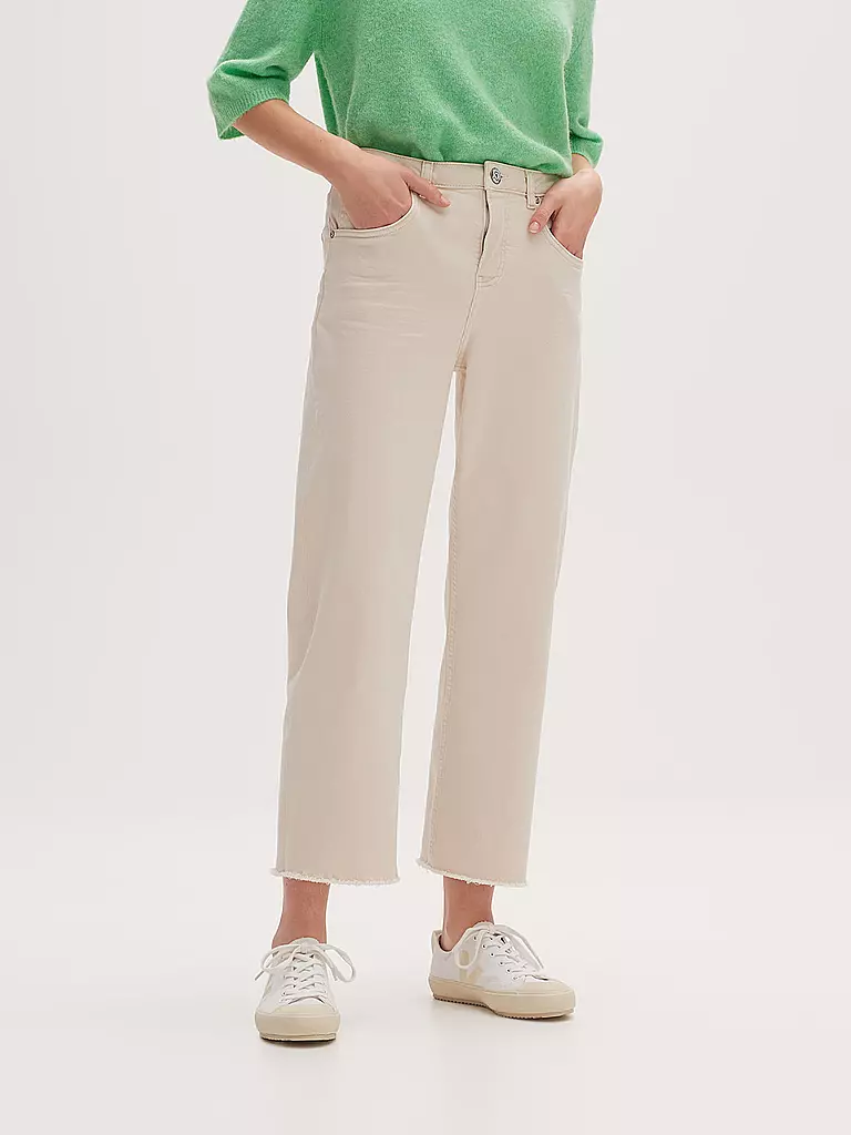 OPUS | Jeans coupe droite MOMITO COLOR | Crème