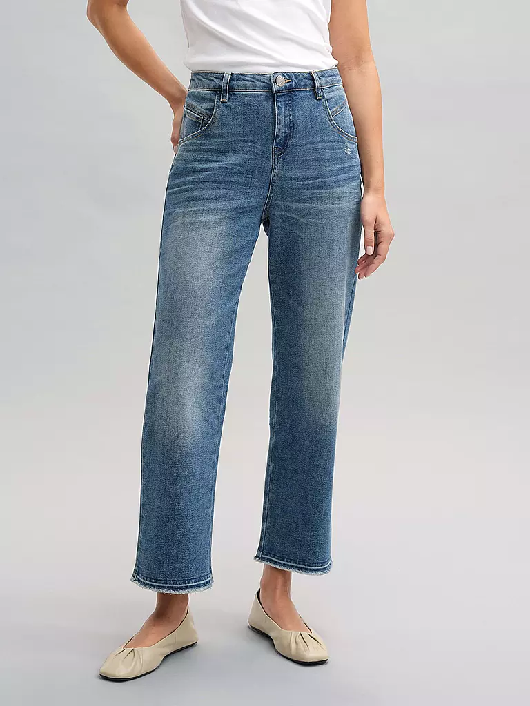 OPUS | Jeans Flared Fit 7/8 LANI TWIST | Bleu
