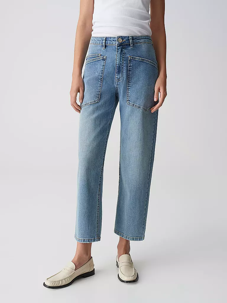 OPUS | Jeans fuselées 7/8 LISSIE CARGO | Bleu