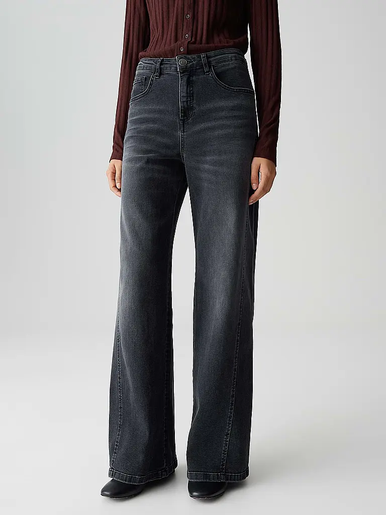 OPUS | Jeans Jambe Large MIVA MODERN | grau