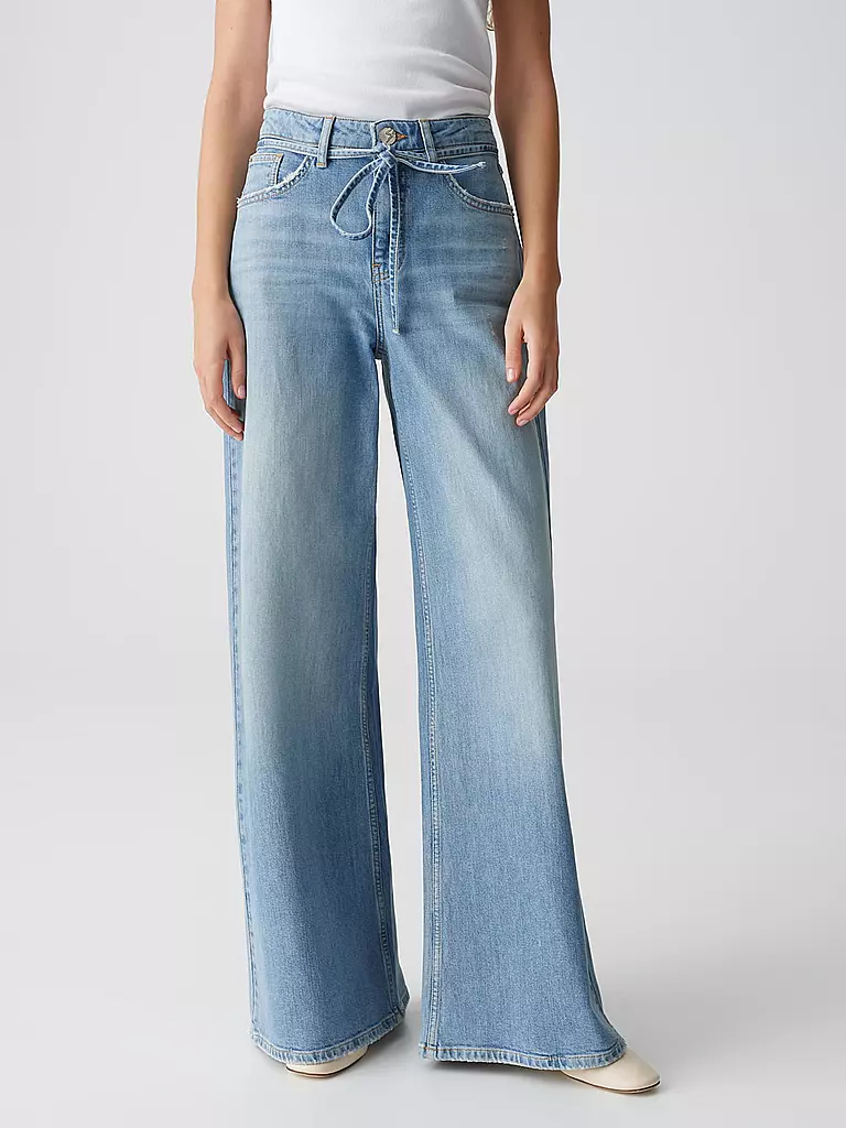 OPUS | Jeans Jambe Large MIVA PALAZZO CASUAL | Bleu