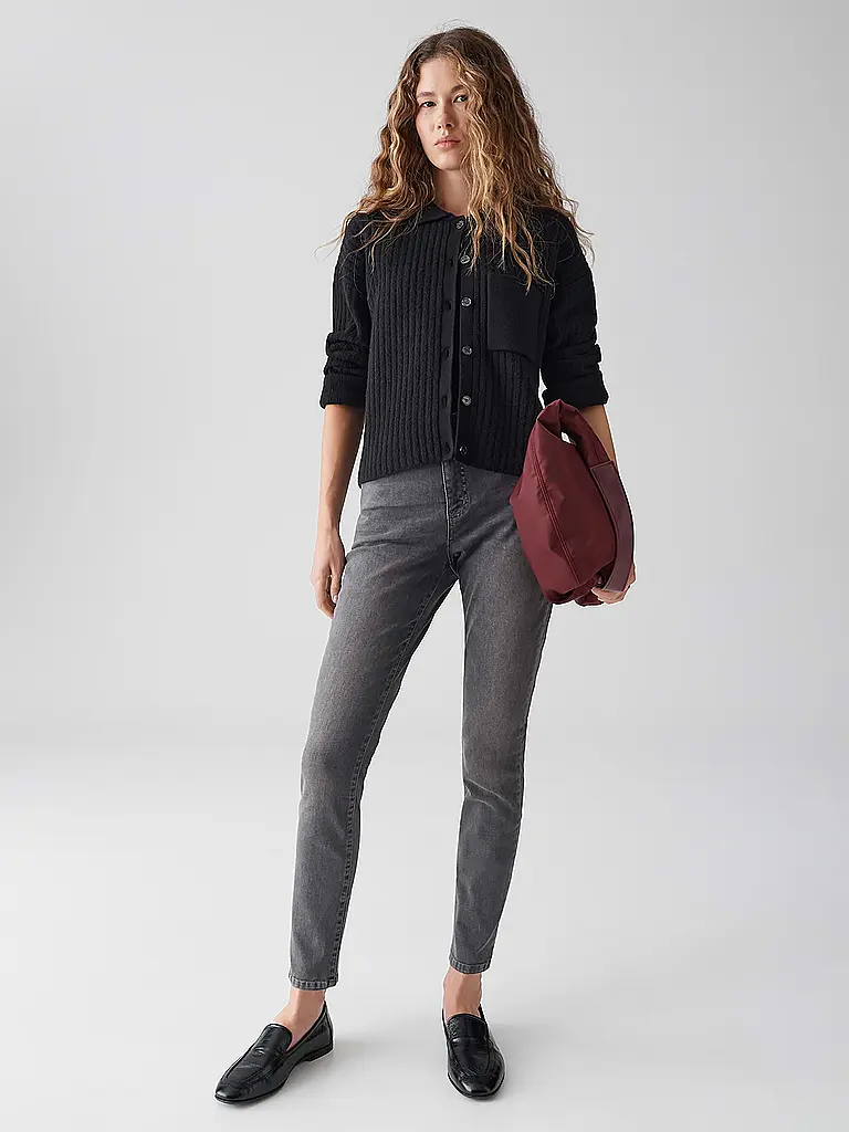 OPUS | Jeans Slim Fit 7/8 ELIYA CITY | grau
