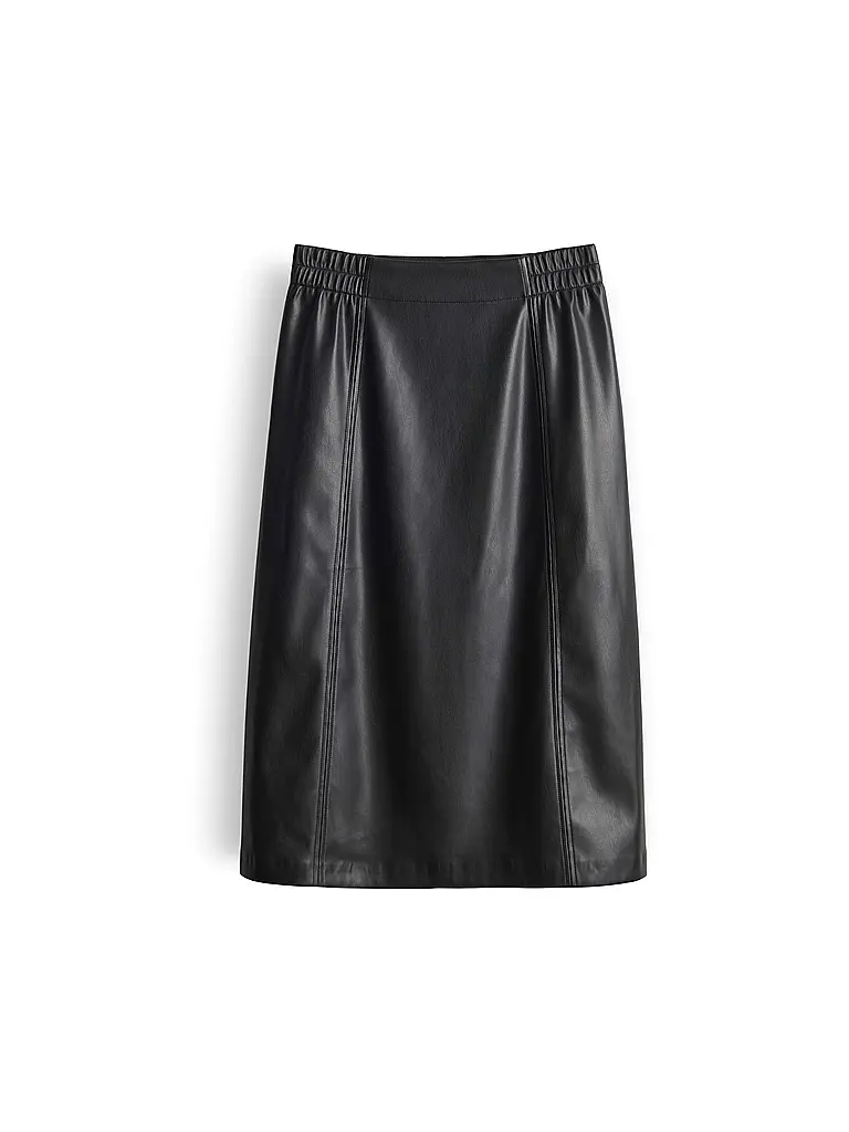 OPUS | Jupe aspect cuir ROGA | Noir