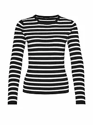 OPUS | Langarmshirt PIJANO STRIPE | Noir