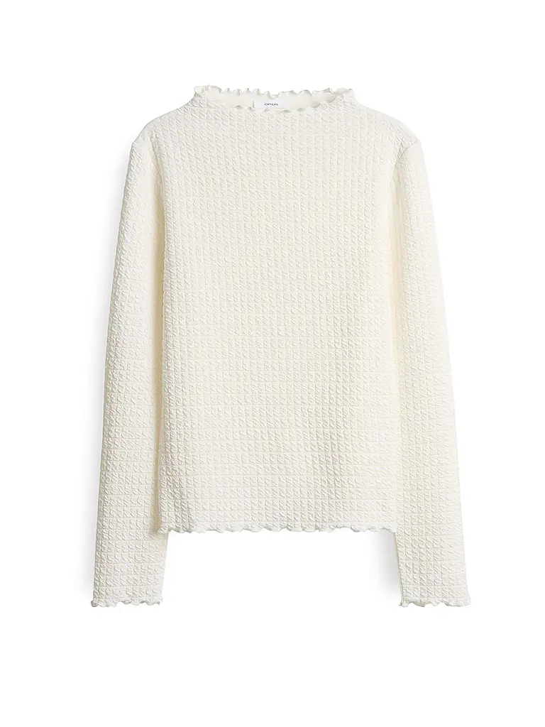 OPUS | Langarmshirt SIRKEN | Blanc