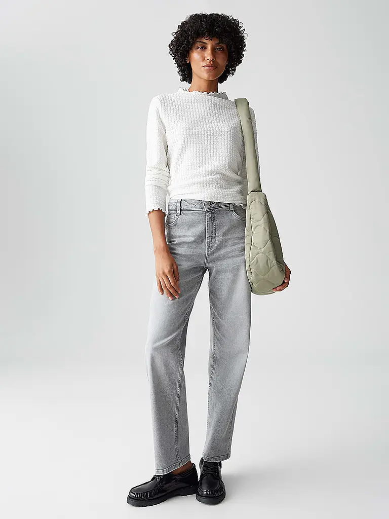 OPUS | Langarmshirt SIRKEN | Blanc