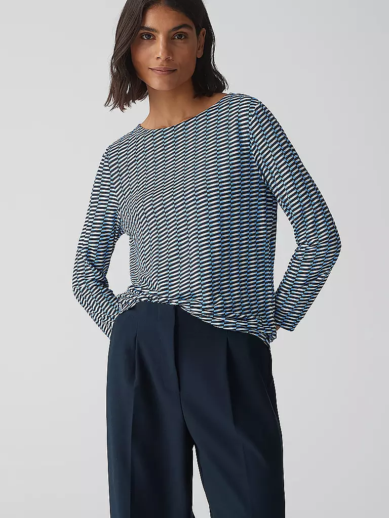 OPUS | Langarmshirt SUSTA | Bleu