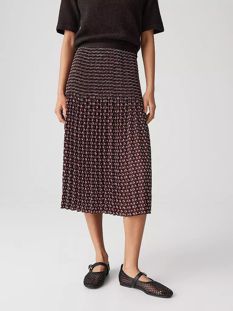 OPUS | Midi RIBANE LONDON | Rouge foncé