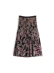 OPUS | Midi-jupe RIBANE TROPICAL | Rouge foncé