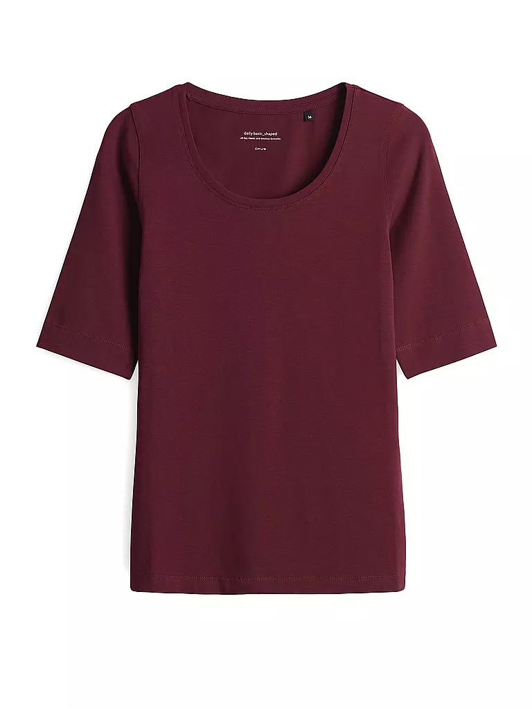 OPUS | Nom du produit: Shirt SERTA
Marque: OPUS
Couleur: dunkelrot
Catégories: Mode,Damen

Longueur des manches: Manches 3/4
Encolure: Encolure ronde
Matériel: Jersey,Baumwolle,Stretch
Motif: Unie
Coupe (vêtements d'extérieur): Slim
Style: Pure | Rouge foncé