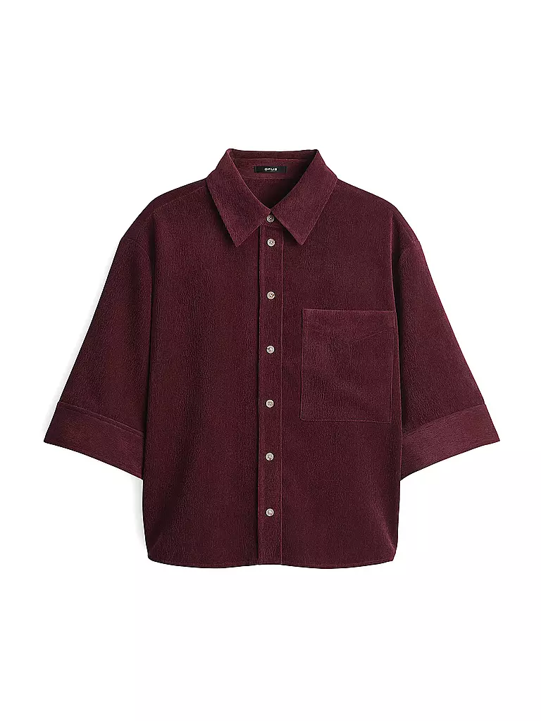 OPUS | Overshirt FAISA | Rouge foncé