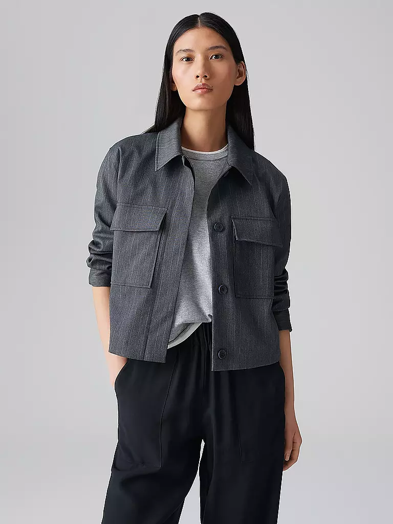 OPUS | Overshirt HYDENA | Bleu foncé