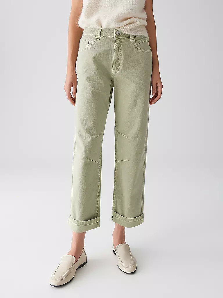 OPUS | Pantalon 7/8 LISSIE CITY | olive