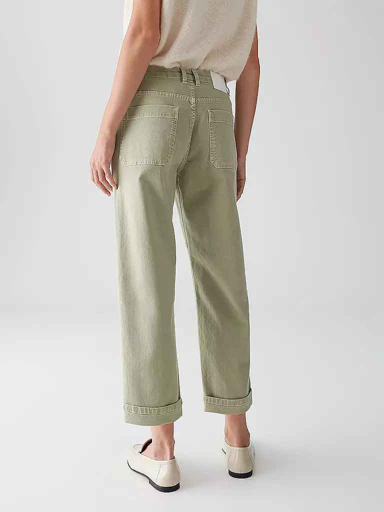 OPUS | Pantalon 7/8 LISSIE CITY | olive