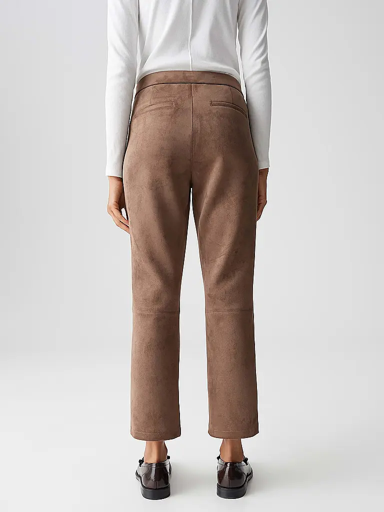OPUS | Pantalon aspect cuir ELVINA COZY |
