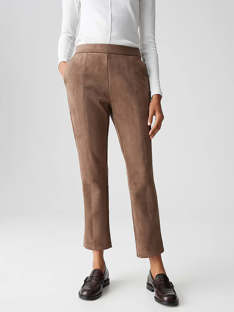 OPUS | Pantalon aspect cuir ELVINA COZY |