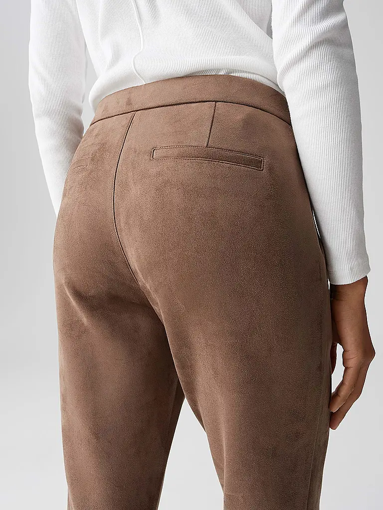 OPUS | Pantalon aspect cuir ELVINA COZY |