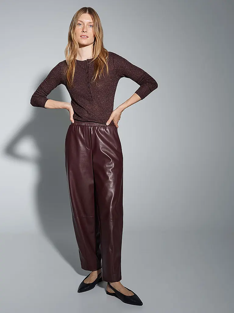 OPUS | Pantalon aspect cuir MYHA EDGY | Baie