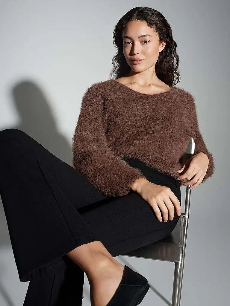 OPUS | Pantalon coupe évasée ERJA COSMIC | Noir